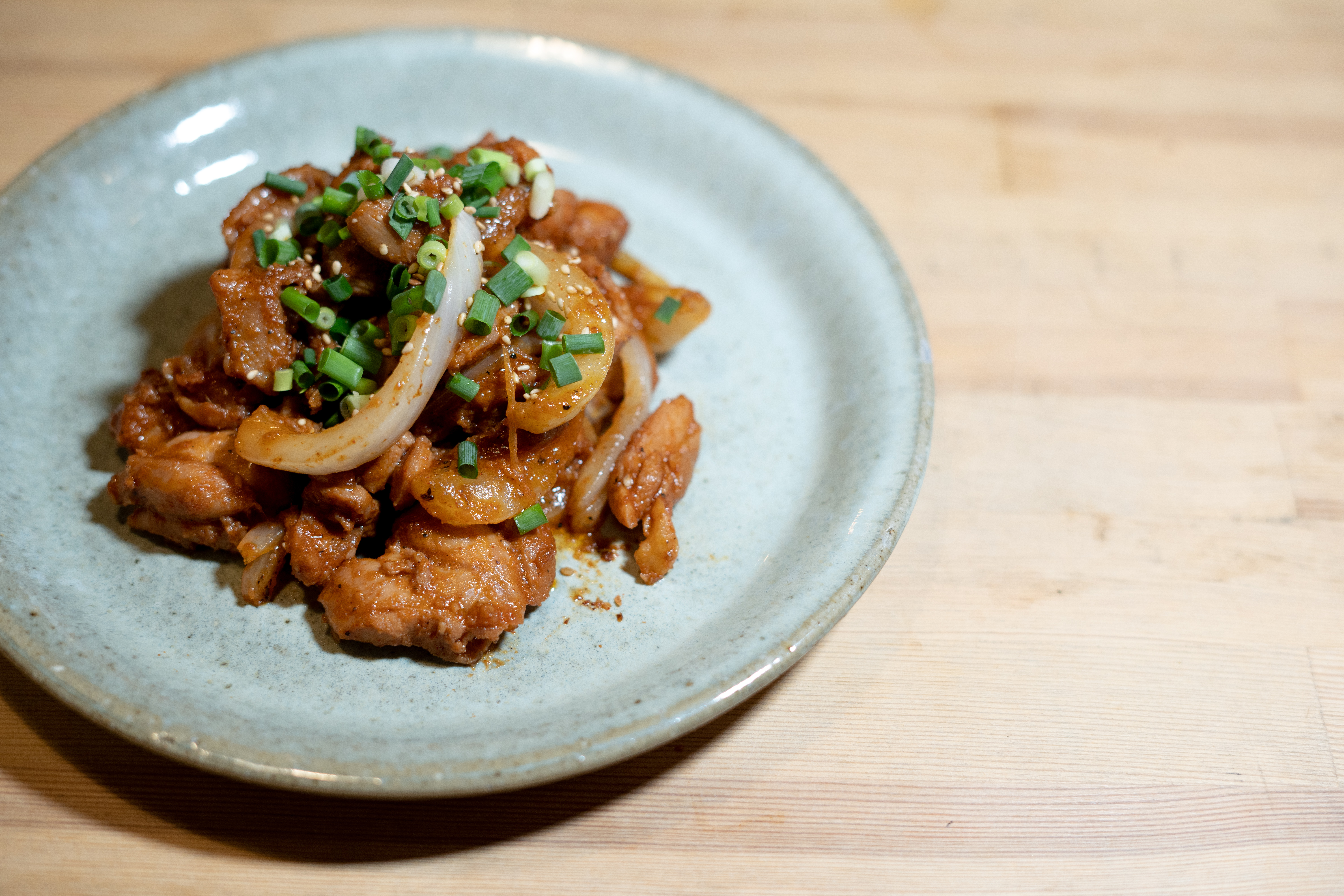 キムチan鶏肉玉ねぎ炒め 越後キムチan